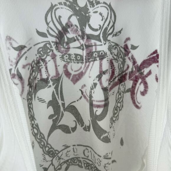 Key Closet Tank Top Size Medium NEW Zebra Ribbed Y2K Style 2000s Cotton USA - Picture 9 of 11